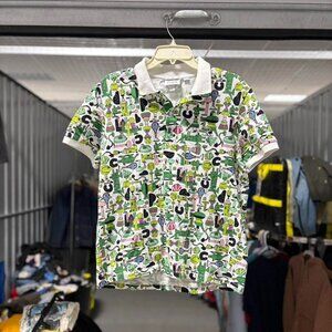 Lacoste Crocoseries Jeremyville Allover Print Polo Shirt
